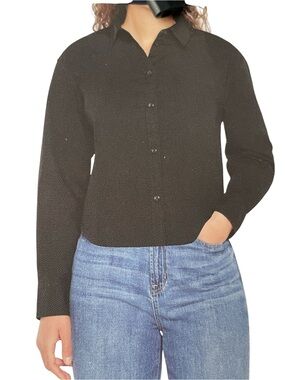 Gap - Women’s Classic Cropped Button-Up Women's Shirt